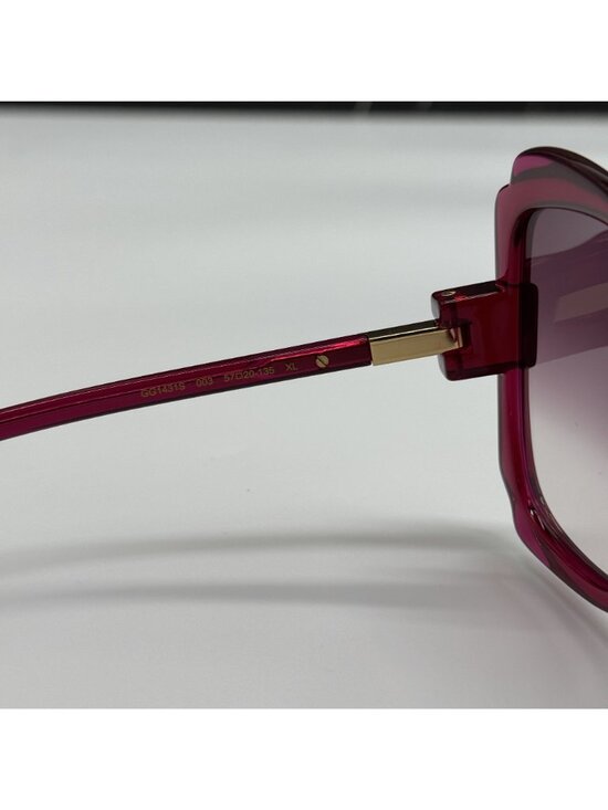 Gucci GG1431S 003 Pink Women Oversized Sunglasses Authentic NEW main image 5